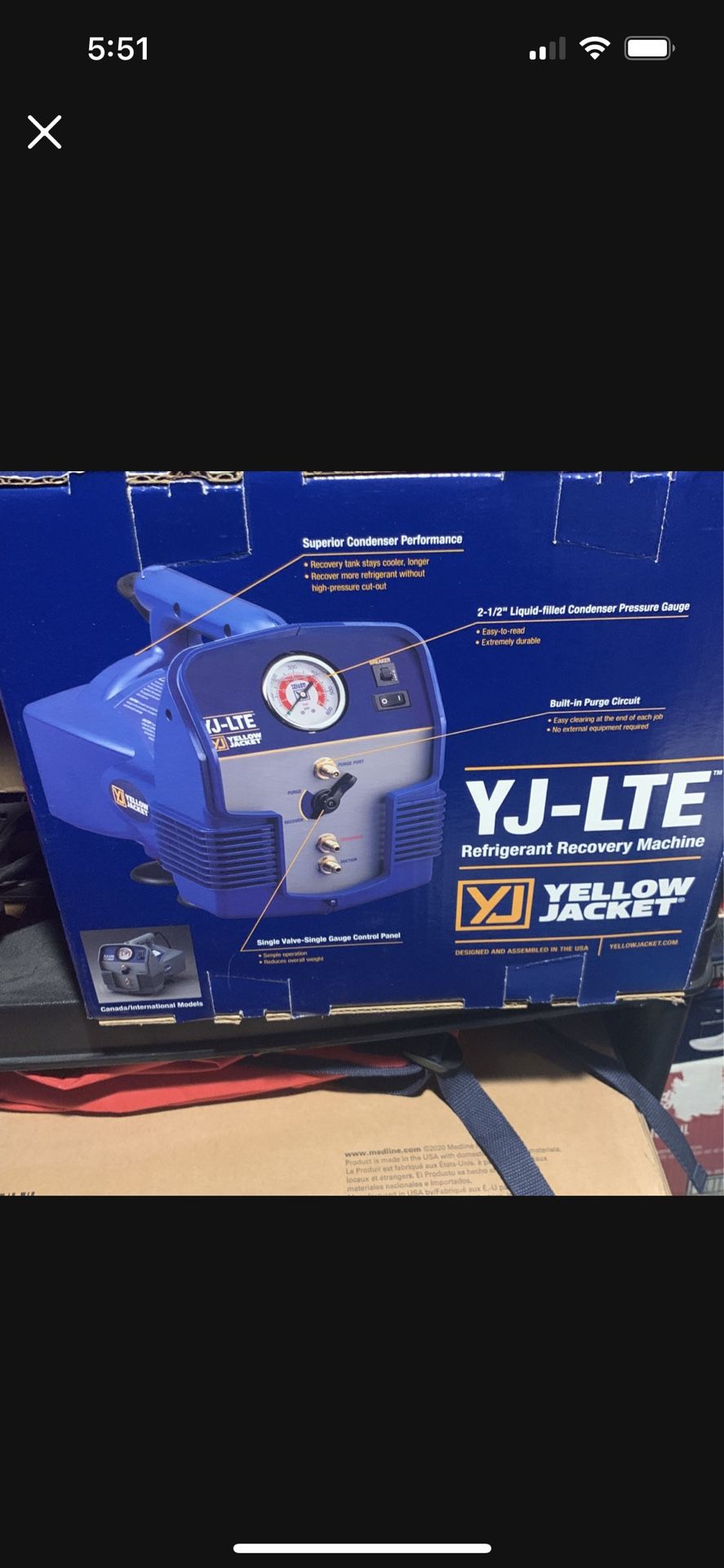 YJ-LTE. yellow jacket hvac freon recovery system 