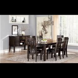 Dining Room Table with 6 chairs, and matching Dining Room Server