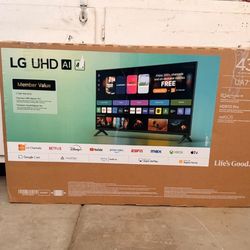 43 “ LG smart 4k led hdr tv