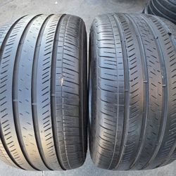 2 USED TIRES GOODYEAR 235/40/19