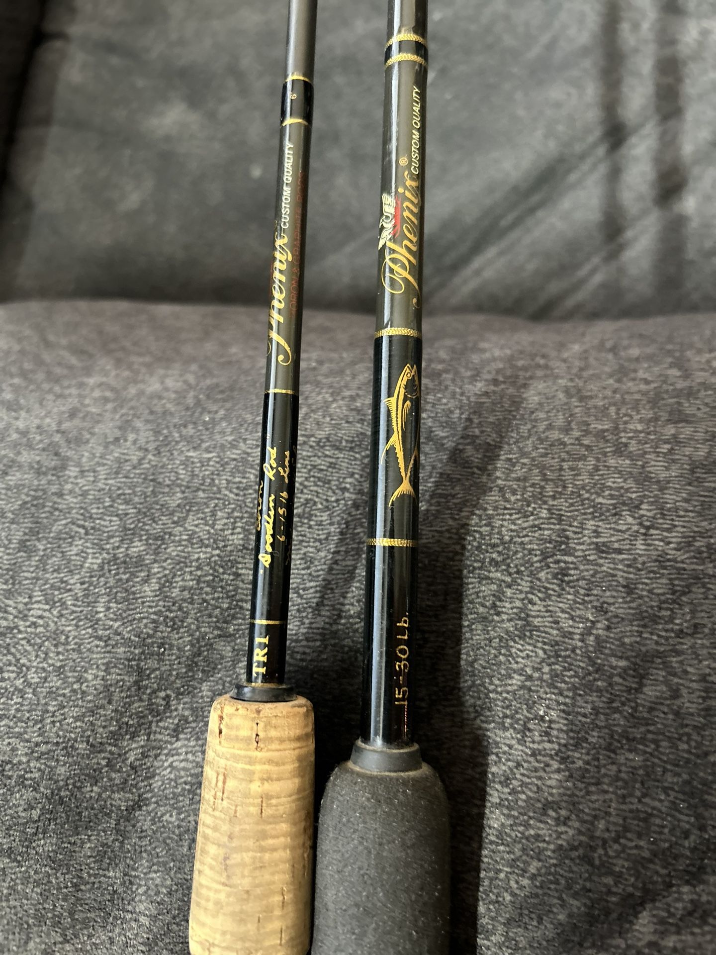 2 Baitcasting Phenix Boron Fishing Rods $160/both