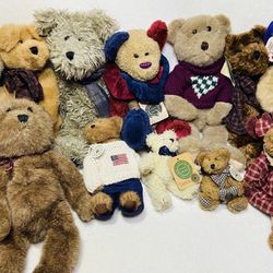 13” 2005 Boyds Bears Anniversary Teddy Bear Jointed Fuzzy Bear