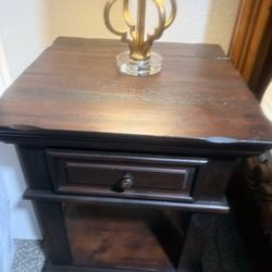 2-solid Wood End Tables 70.00 For Both 
