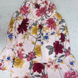 Old Navy Pink Flowers Dress Toddler Girl 