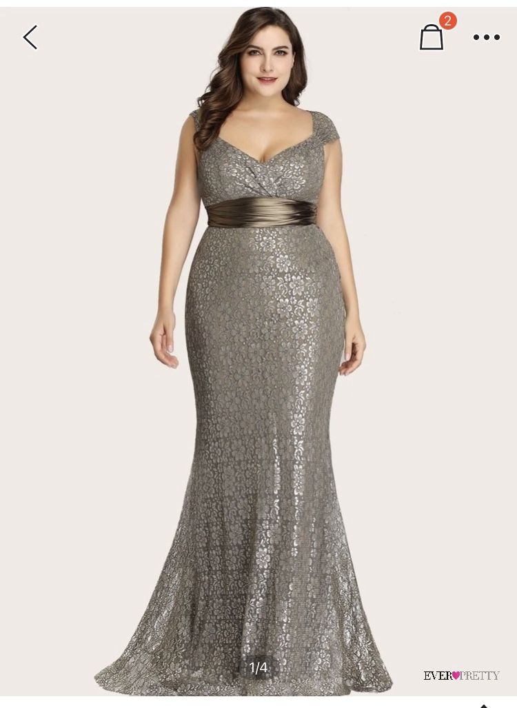 Sequin Mesh Mermaid Prom Dress 5XL