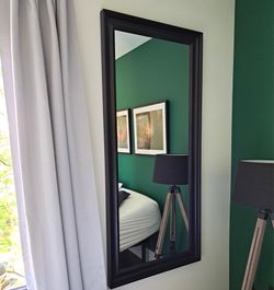 65" Espresso Wood-Framed Mirrors - Can be hung horizontally or vertically: 2 available