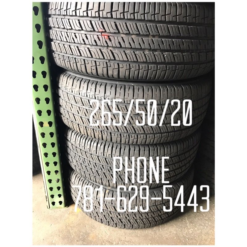 Used Tire For Sale 265/50/20 $200 All Four free mounting and Balancing