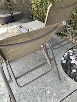 Mix and match sling outdoor patio chaise lounge in riverbed taupe sales