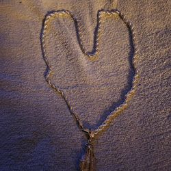 30 Inch Rope 925 Silver Plated Necklace  With Santa Murte Pendant  Combo