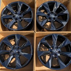 18” Lexus RX350 Factory Wheels Rims Gloss Black New RX450