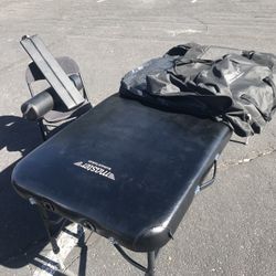 Master Massage 30" STRATOMASTER™ Portable Massage Table Package with NanoSkin™ (Black Color)