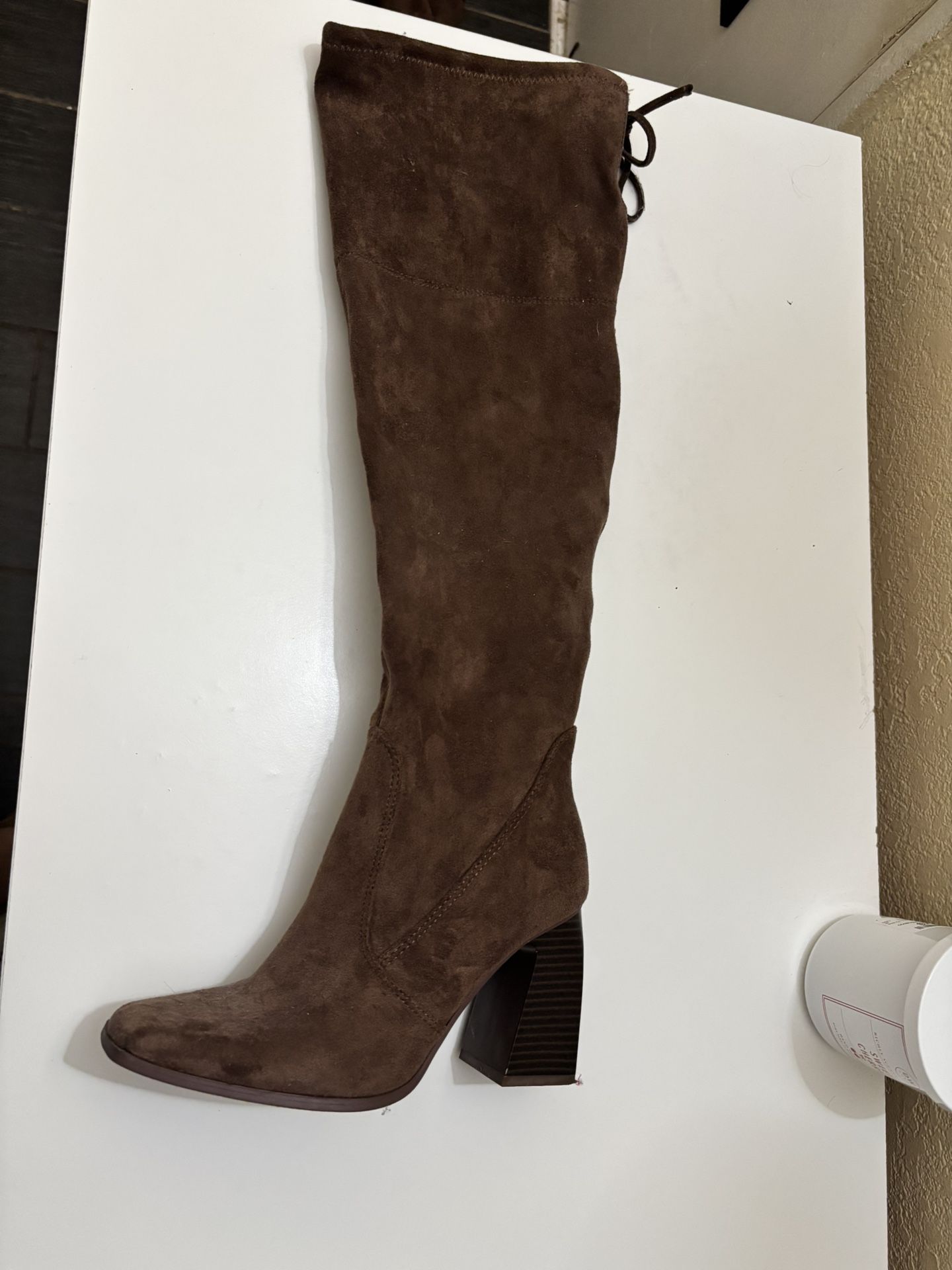 Forever 21 Brown Suede Thigh High Boots