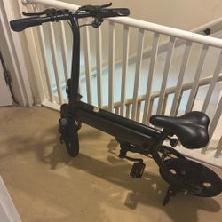 GoTrax - Z4 SWIFT Foldable eBike w/ 25mi Max Operating Range and 15.5mph Max Speed - Black 