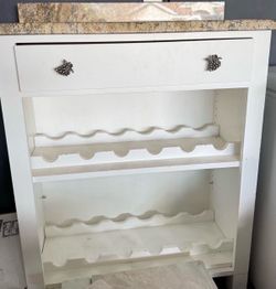 Wood storage/wine cabinet
