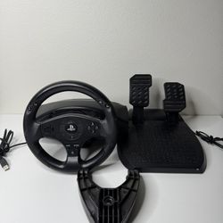 PS4/PS3 Thrustmaster T80 Racing Wheel & Pedals USB | Steering Wheel Set | Used