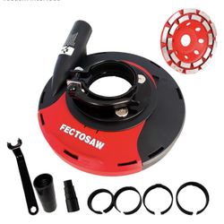 Universal Angle Grinder Dust Cover, 7-Inch with Grinding Disc, Dustproof Cover for Cement and Masonry Surface Grinding with Vacuum Interface new in bo