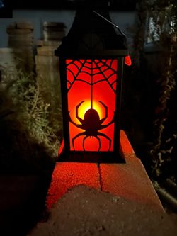 Halloween Spider Web Decorative Lantern