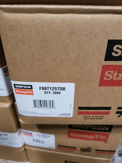  new cases of 5000 stainless steel deck or siding Self tapping screws.