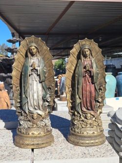 CONCRETE VIRGEN DE GUADALUPE STATUES $75 EACH 