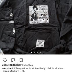 Lil peep x alien body hoodie sale