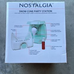 Nostalgia Snow Cone Party Station