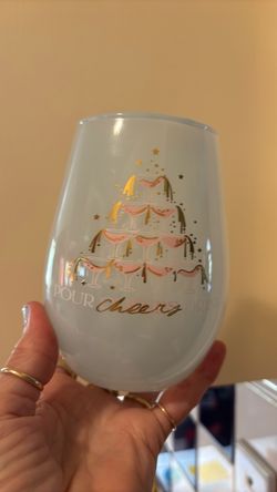 Pour Cheers Stemless Wine Glass