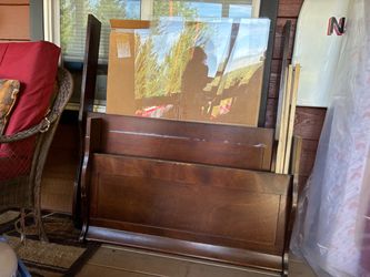 Twin Sleigh Bed and  Dresser