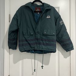 Boy's winter waterproof  jacket with hood, cold-proof coat, detachable sleeves, windproof coat 