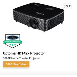 Optoma HD142x 1080P Projector (white)