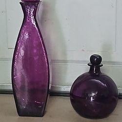 Purple decanters