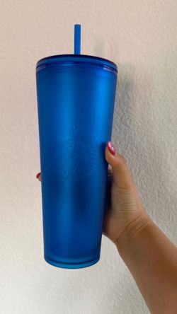 Starbucks Blue Matte Cold Cup Tumbler