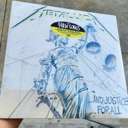 Metallica And Justice For All factory sealed 1988 Vinyl 2X LP Rare yellow hype sticker DMM 80s vintage Direct Metal Mastering 60812-1 07559