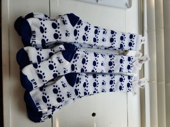 14 pairs large softball socks royal blue paw