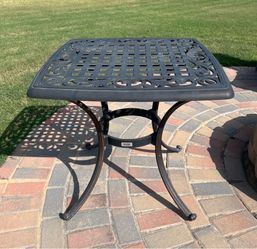 Outdoor Patio Table Bronze Aluminum Martha Stewart