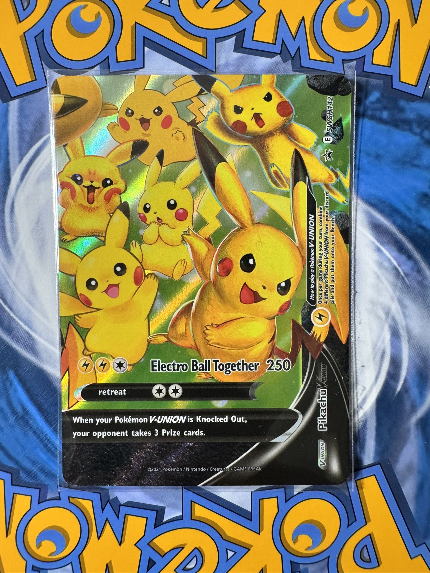 NM Pikachu V-Union - SWSH142 - Sword & Shield Promo