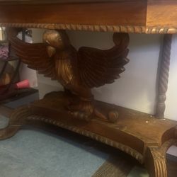 Antique Table Carved 