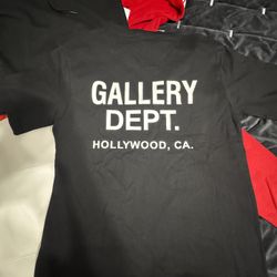 GALLERY DEPT.  - T-shirt - white/black - Size M & S 
