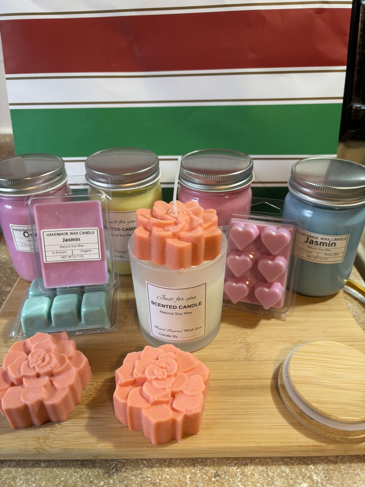 Homemade Natural Soy Candles & Wax Melts