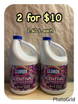 (2) Clorox Scentiva Scented  Bleach, 2.40 L each. 2 for $10‼️