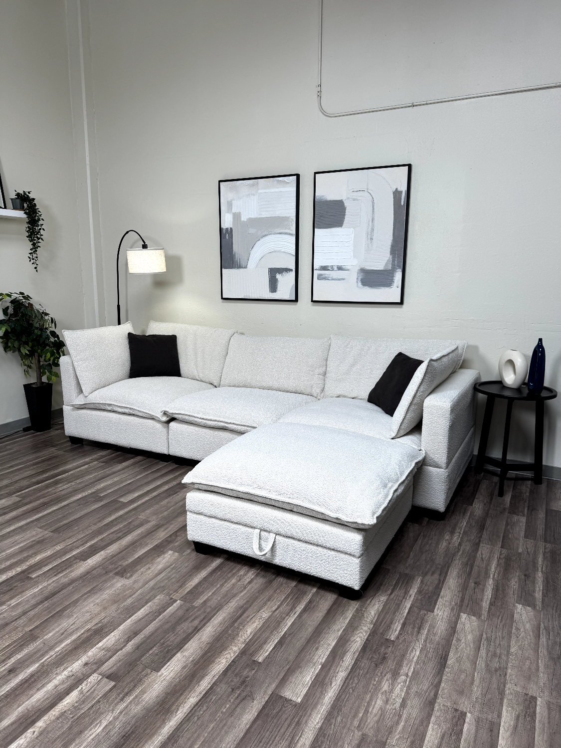 FREE DELIVERY New In Box 4 Piece Boucle Cloud Modular Sectional Couch