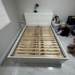 BRIMNES Bed Frame Queen 