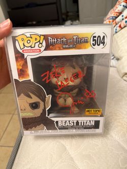 Funko Pop Beast Titan #504 Hot Topic Exclusive Signed