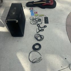 Electric Guitar And Amp