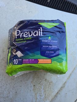 Prevail Total Care Underpads Extra Large 10 Count