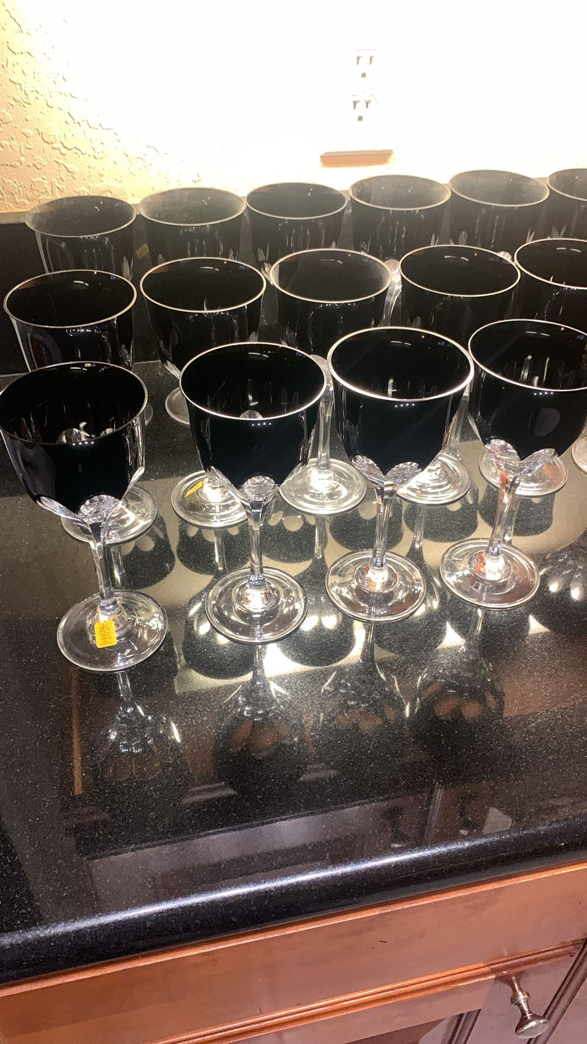 Stracis Gold Crystal Glass Collection 16 Pieces
