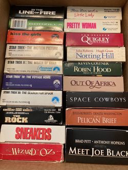 22 VHS Movies Excellent Condition.