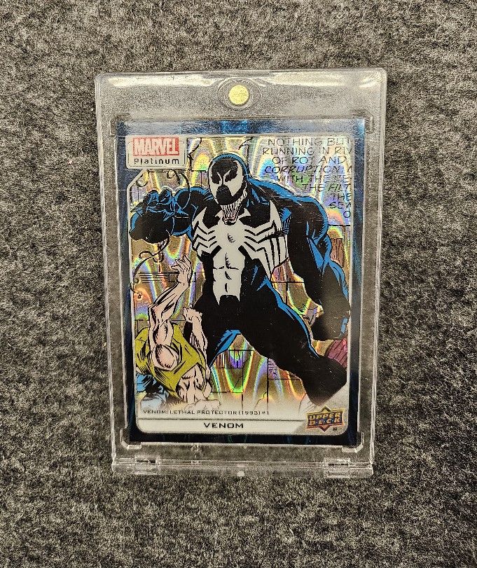 2023 Upper Deck Marvel Platinum High Series Blue Traxx ###/499 Venom #124 0v41
