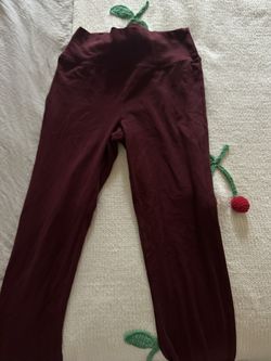 burgundy flares