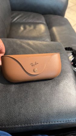 Ray-Ban Brown Leather Sunglasses Case