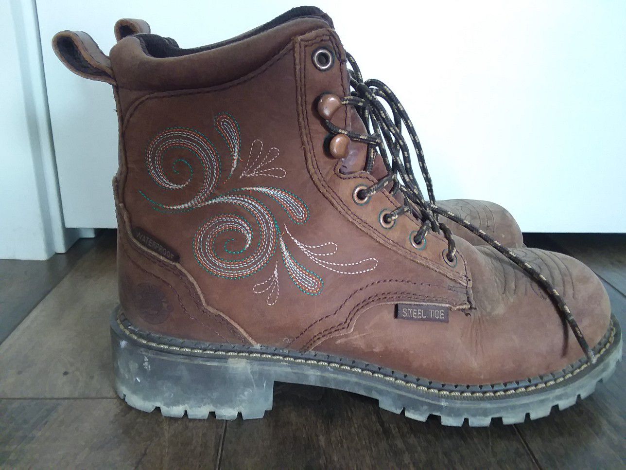 Womens Justin work boots